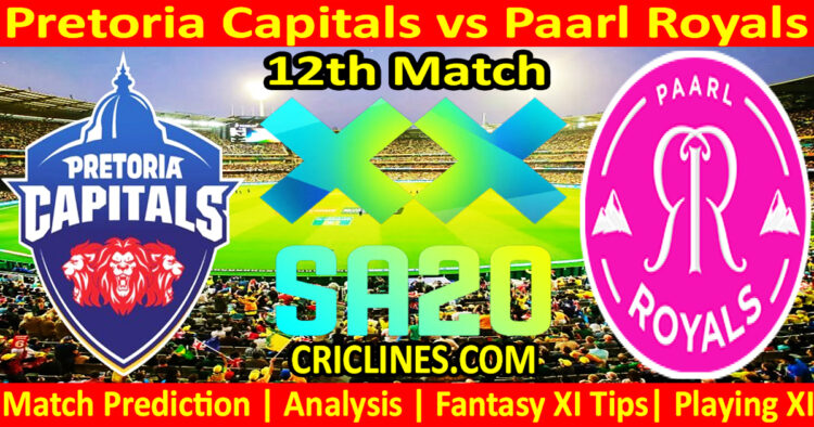Today Match Prediction-PC vs PR-SA20 T20 2025-Dream11-12th Match-Who Will Win
