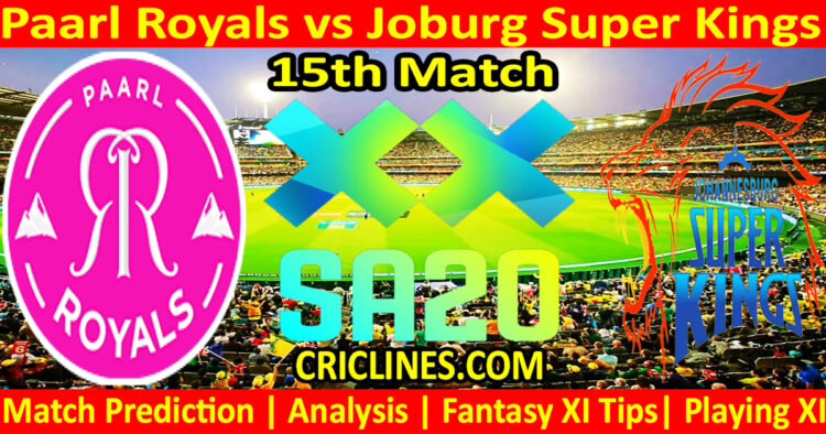 Today Match Prediction-PR vs JSK-SA20 T20 2025-Dream11-15th Match-Who Will Win