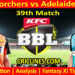 Today Match Prediction-PRS vs ADS-Dream11-BBL T20 2024-25-39th Match-Who Will Win