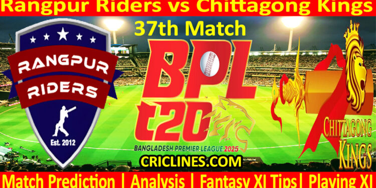 Today Match Prediction-RR vs CKS-Dream11-BPL T20-2024-25-37th Match-Who Will Win