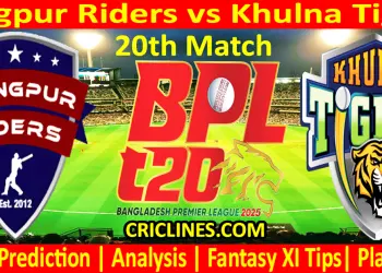 Today Match Prediction-RR vs KT-Dream11-BPL T20-2024-25-20th Match-Who Will Win