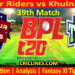 Today Match Prediction-RR vs KT-Dream11-BPL T20-2024-25-39th Match-Who Will Win