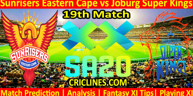 Today Match Prediction-SEC vs JSK-SA20 T20 2025-Dream11-19th Match-Who Will Win