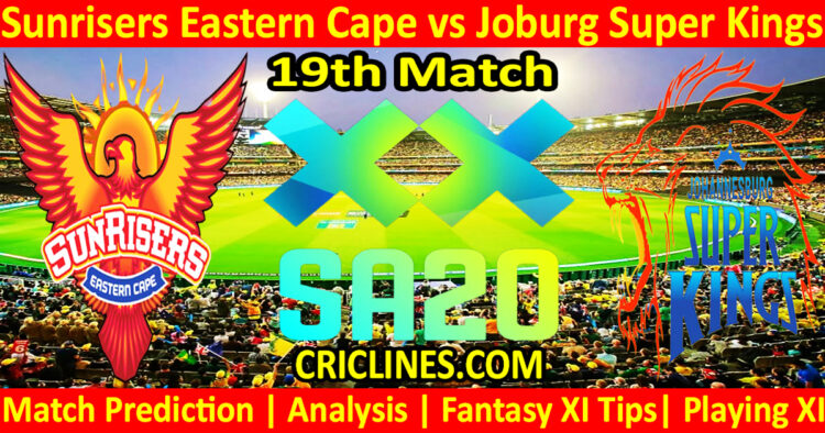 Today Match Prediction-SEC vs JSK-SA20 T20 2025-Dream11-19th Match-Who Will Win