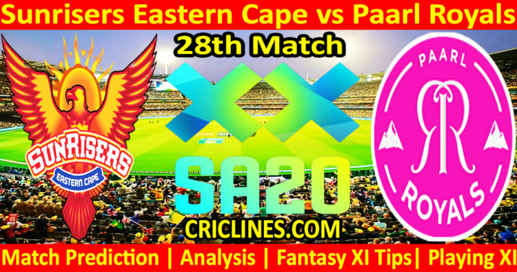 Today Match Prediction-SEC vs PR-SA20 T20 2025-Dream11-28th Match-Who Will Win