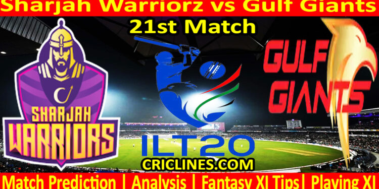 Today Match Prediction-SW vs GG-IL T20 2025-21st Match-Who Will Win