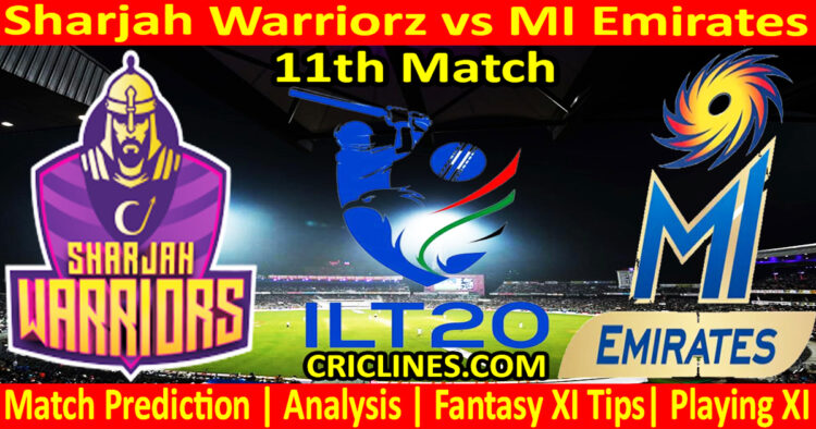 Today Match Prediction-SW vs MIE-IL T20 2025-11th Match-Who Will Win