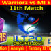 Today Match Prediction-SW vs MIE-IL T20 2025-11th Match-Who Will Win