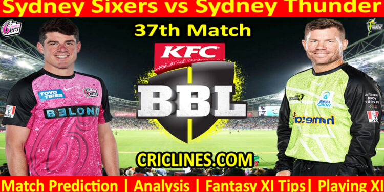 Today Match Prediction-SYS vs SYT-Dream11-BBL T20 2024-25-37th Match-Who Will Win