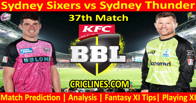 Today Match Prediction-SYS vs SYT-Dream11-BBL T20 2024-25-37th Match-Who Will Win