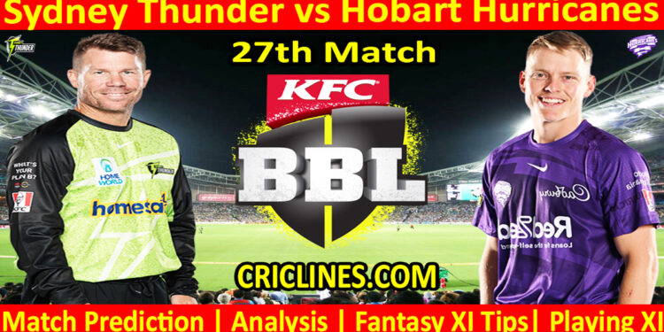 Today Match Prediction-SYT vs HBH-Dream11-BBL T20 2024-25-27th Match-Who Will Win