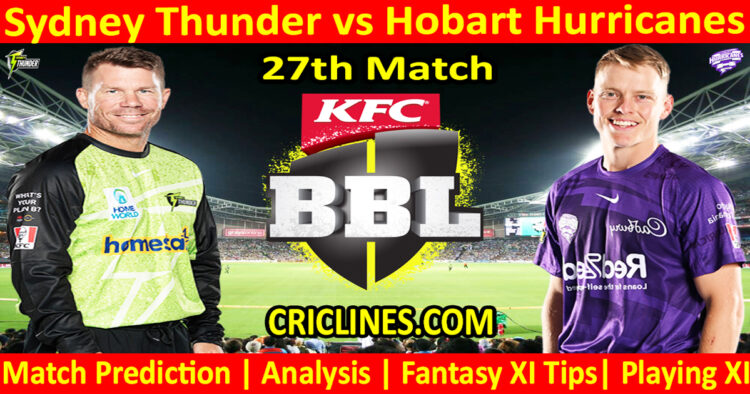 Today Match Prediction-SYT vs HBH-Dream11-BBL T20 2024-25-27th Match-Who Will Win