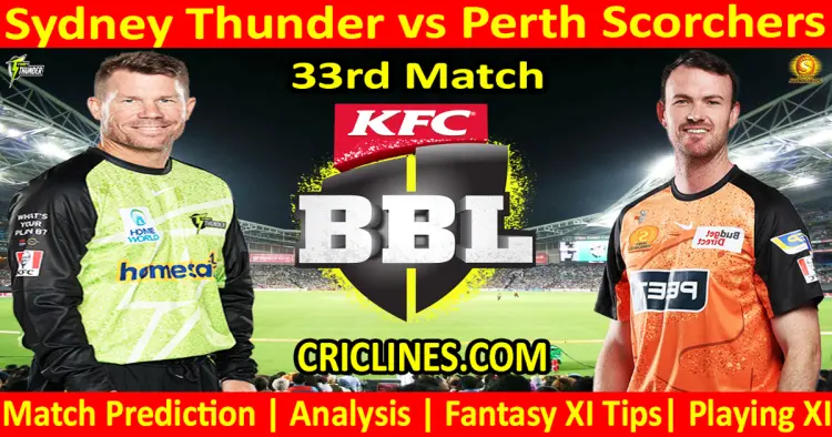 Today Match Prediction-SYT vs PRS-Dream11-BBL T20 2024-25-33rd Match-Who Will Win