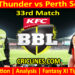 Today Match Prediction-SYT vs PRS-Dream11-BBL T20 2024-25-33rd Match-Who Will Win