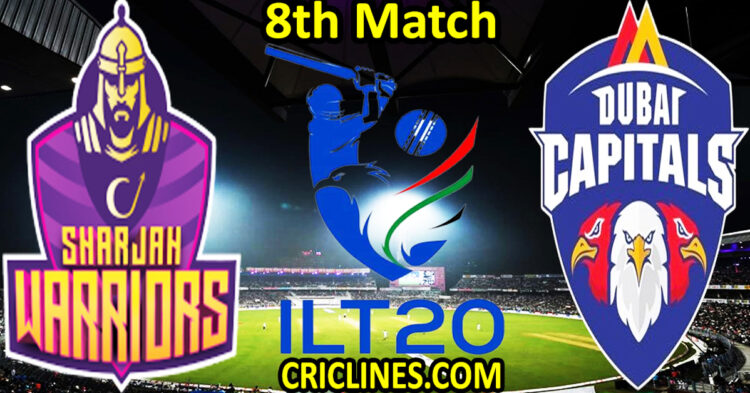 Today Match Prediction-Sharjah Warriorz vs Dubai Capitals-IL T20 2025-8th Match-Who Will Win