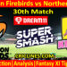 Today Match Prediction-WF vs NK-Dream11-Super Smash T20 2024-25-30th Match-Who Will Win