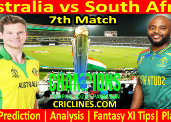Today Match Prediction-AUS vs SA-ICC Champions Trophy-CT 2025-7th Match-Who Will Win