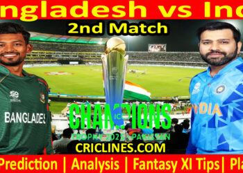 Today Match Prediction-BAN vs IND-ICC Champions Trophy-CT 2025-2nd Match-Who Will Win