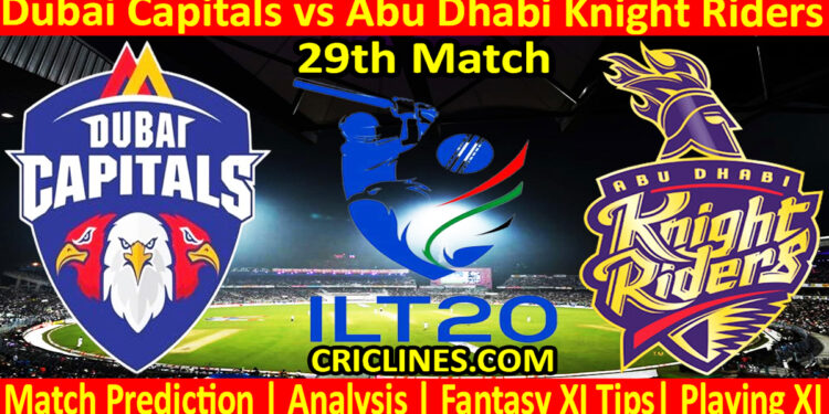 Today Match Prediction-DC vs ADKR-IL T20 2025-29th Match-Who Will Win