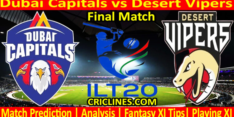 Today Match Prediction-DC vs DV-IL T20 2025-Final Match-Who Will Win