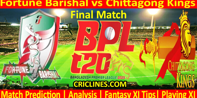 Today Match Prediction-FB vs CKS-Dream11-BPL T20-2024-25-Final Match-Who Will Win