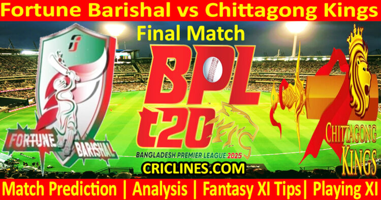 Today Match Prediction-FB vs CKS-Dream11-BPL T20-2024-25-Final Match-Who Will Win