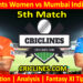 Today Match Prediction-GGW vs MIW-WPL T20 2025-5th Match-Dream11-Who Will Win