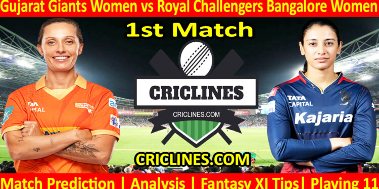 Today Match Prediction-GGW vs RCBW-WPL T20 2025-1st Match-Dream11-Who Will Win