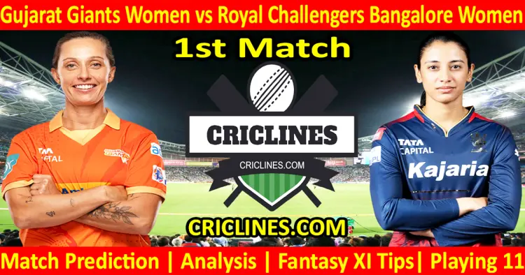 Today Match Prediction-GGW vs RCBW-WPL T20 2025-1st Match-Dream11-Who Will Win