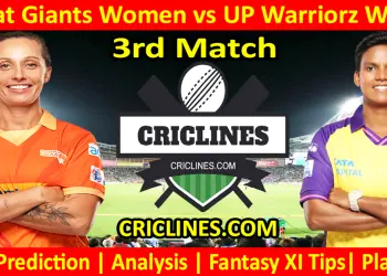Today Match Prediction-GGW vs UPW-WPL T20 2025-3rd Match-Dream11-Who Will Win