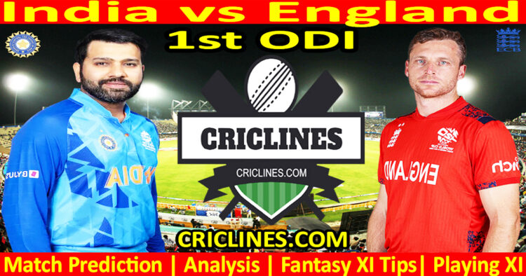Today Match Prediction-IND vs ENG-1st ODI-2025-Dream11-Who Will Win