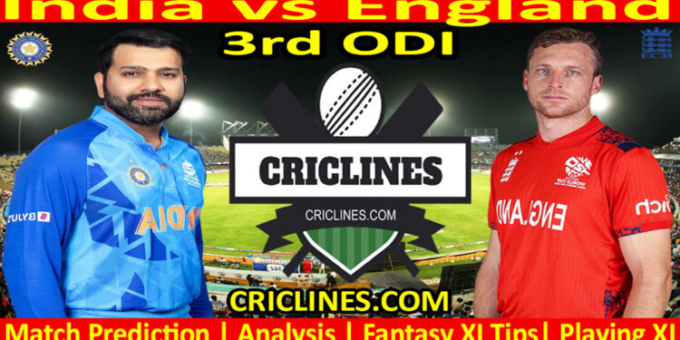 Today Match Prediction-IND vs ENG-3rd ODI-2025-Dream11-Who Will Win