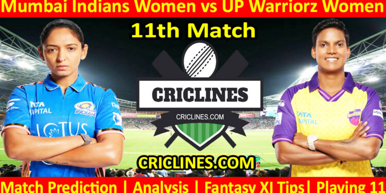 Today Match Prediction-MIW vs UPW-WPL T20 2025-11th Match-Dream11-Who Will Win