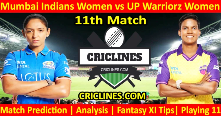 Today Match Prediction-MIW vs UPW-WPL T20 2025-11th Match-Dream11-Who Will Win