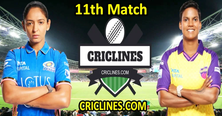 Today Match Prediction-Mumbai Indians Women vs UP Warriorz Women-WPL T20 2025-11th Match-Dream11-Who Will Win