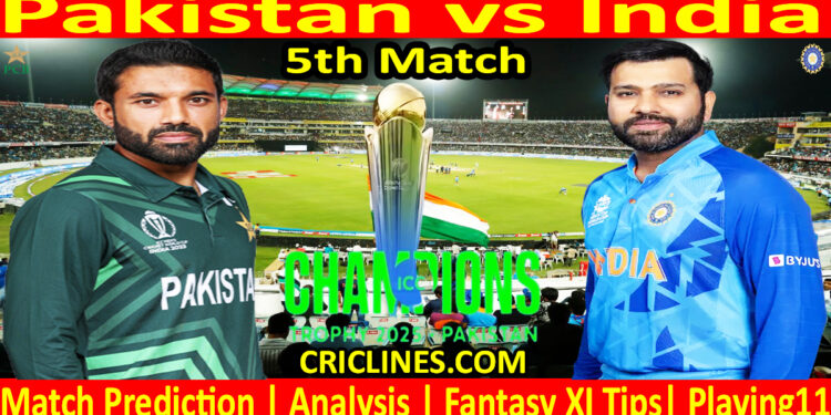 Today Match Prediction-PAK vs IND-ICC Champions Trophy-CT 2025-5th Match-Who Will Win
