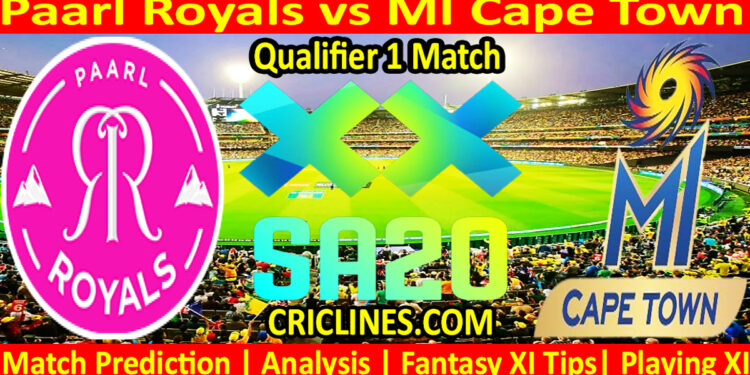 Today Match Prediction-PR vs MICT-SA20 T20 2025-Dream11-Qualifier 1 Match-Who Will Win