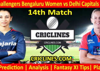 Today Match Prediction-RCBW vs DCW-WPL T20 2025-14th Match-Dream11-Who Will Win
