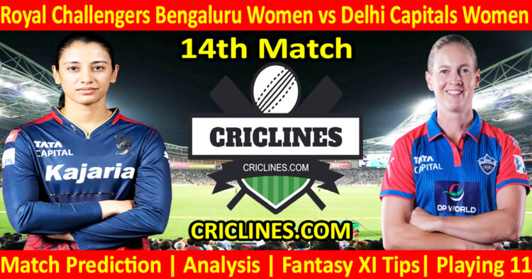 Today Match Prediction-RCBW vs DCW-WPL T20 2025-14th Match-Dream11-Who Will Win