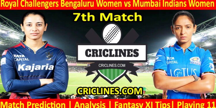 Today Match Prediction-RCBW vs MIW-WPL T20 2025-7th Match-Dream11-Who Will Win