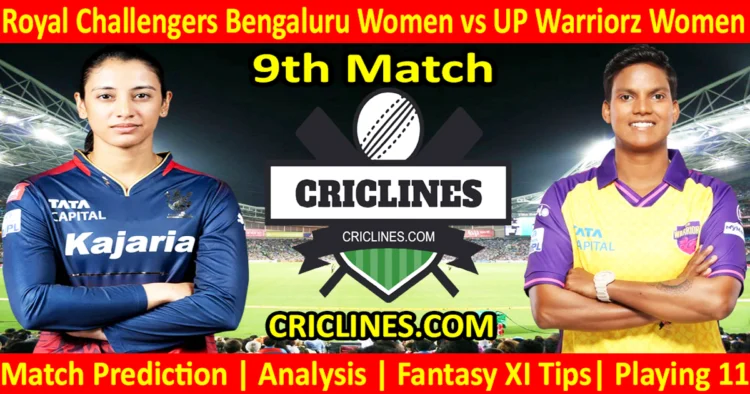 Today Match Prediction-RCBW vs UPW-WPL T20 2025-9th Match-Dream11-Who Will Win
