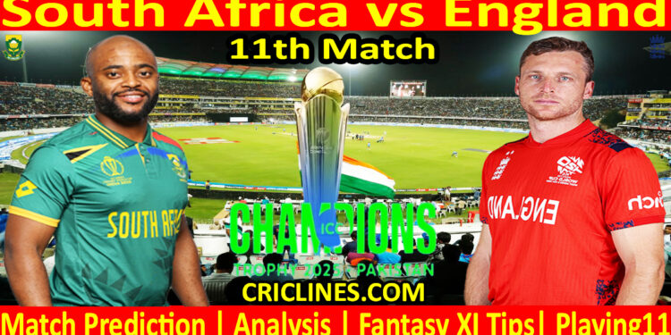 Today Match Prediction-SA vs ENG-ICC Champions Trophy-CT 2025-11th Match-Who Will Win