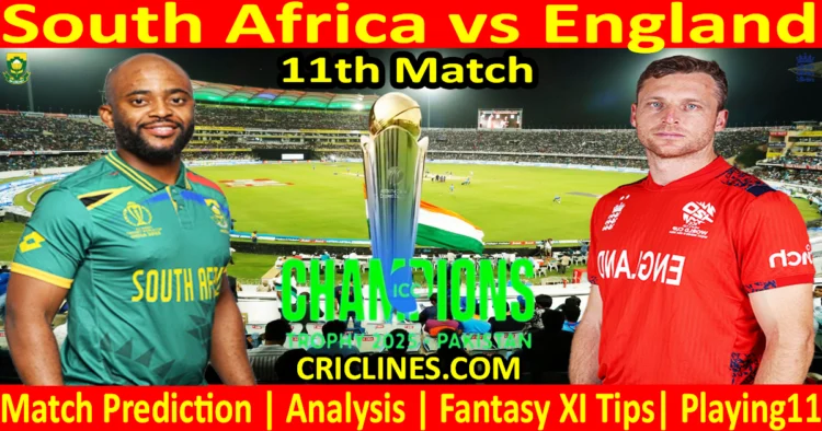 Today Match Prediction-SA vs ENG-ICC Champions Trophy-CT 2025-11th Match-Who Will Win