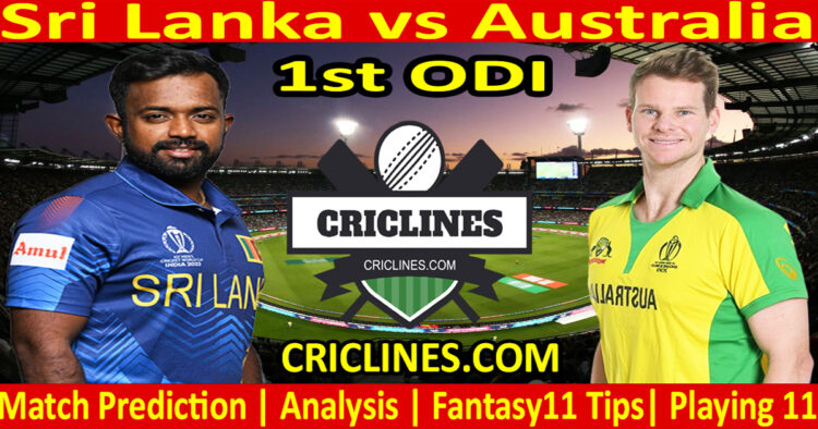 Today Match Prediction-SL vs AUS-Dream11-1st ODI-2025-Who Will Win