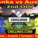 Today Match Prediction-SL vs AUS-Dream11-2nd ODI-2025-Who Will Win