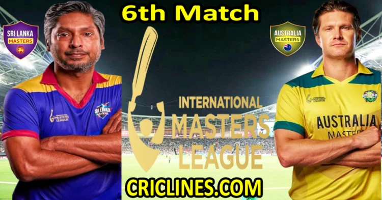 Today Match Prediction-Sri Lanka Masters vs Australia Masters-IML T20 2025-6th Match-Who Will Win
