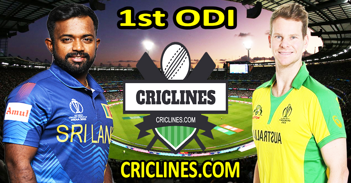 Today Match Prediction-Sri Lanka vs Australia-Dream11-1st ODI-2025-Who Will Win