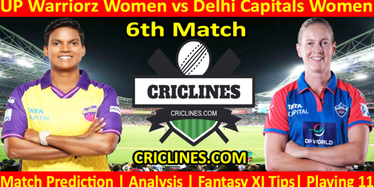 Today Match Prediction-UPW vs DCW-WPL T20 2025-6th Match-Dream11-Who Will Win