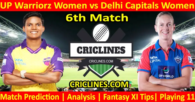 Today Match Prediction-UPW vs DCW-WPL T20 2025-6th Match-Dream11-Who Will Win