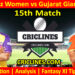 Today Match Prediction-UPW vs GGW-WPL T20 2025-15th Match-Dream11-Who Will Win